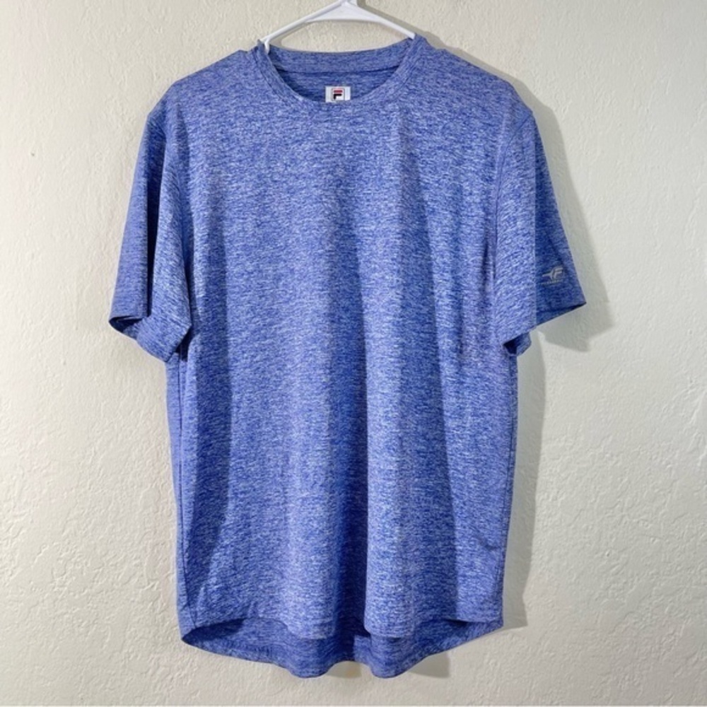 Fila Short Sleeve Athletic Tee Men Size Medium Blue
